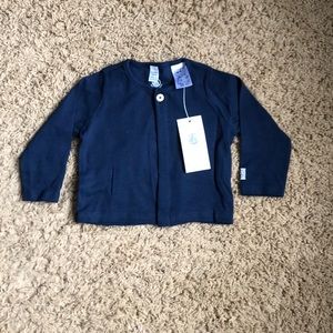Boys navy cardigan